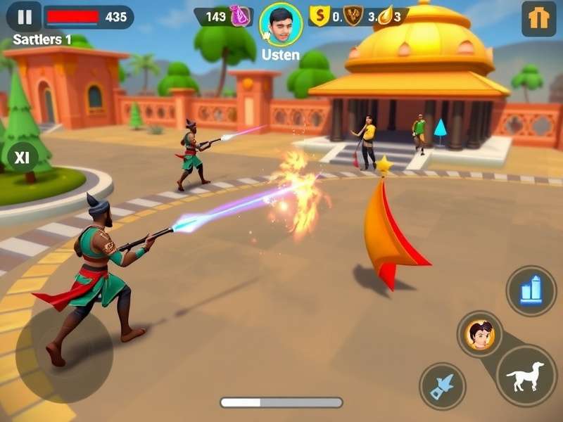 Cumin Royale Supreme gameplay screenshot showing battle royale action